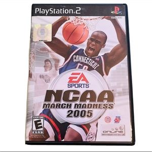 NCAA March Madness 2005 Basketball Game Sony PlayStation 2 Rated E Case + Disk